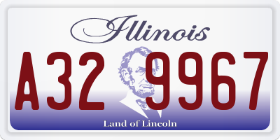 IL license plate A329967