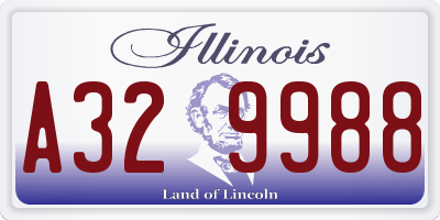 IL license plate A329988