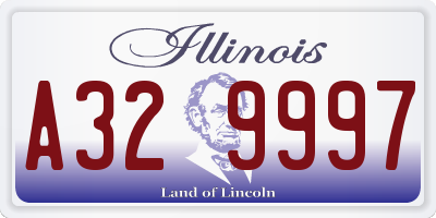 IL license plate A329997