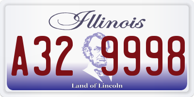 IL license plate A329998