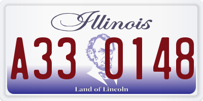 IL license plate A330148