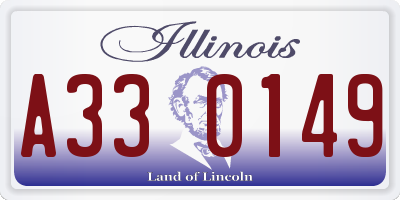 IL license plate A330149