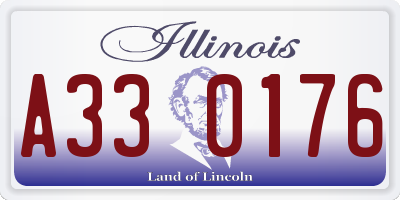 IL license plate A330176