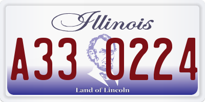 IL license plate A330224