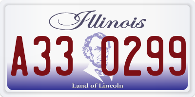 IL license plate A330299