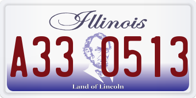 IL license plate A330513