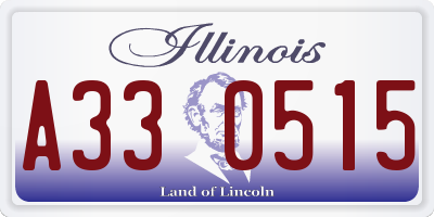 IL license plate A330515