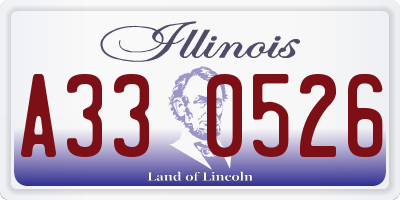 IL license plate A330526