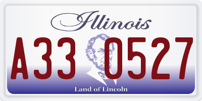 IL license plate A330527