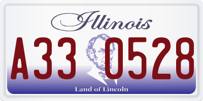 IL license plate A330528