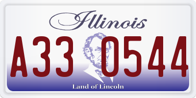 IL license plate A330544