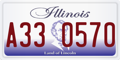 IL license plate A330570