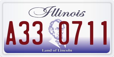 IL license plate A330711