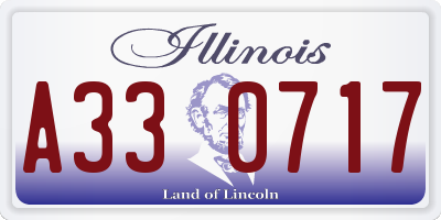 IL license plate A330717