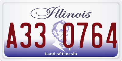IL license plate A330764