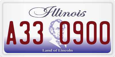 IL license plate A330900
