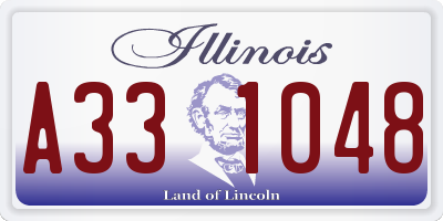 IL license plate A331048