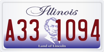 IL license plate A331094