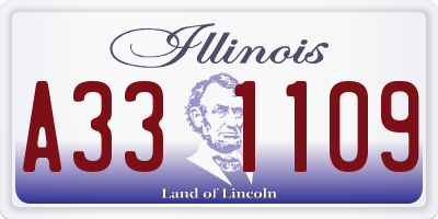 IL license plate A331109