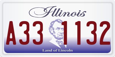 IL license plate A331132