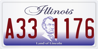 IL license plate A331176