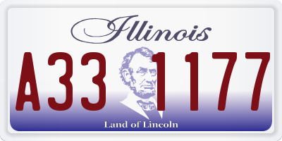 IL license plate A331177