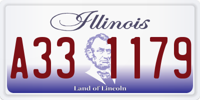 IL license plate A331179