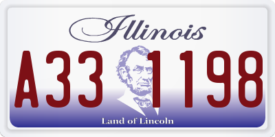 IL license plate A331198