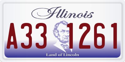 IL license plate A331261