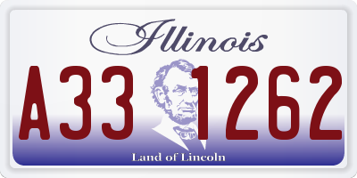 IL license plate A331262