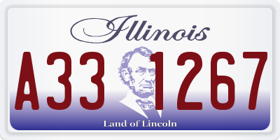 IL license plate A331267