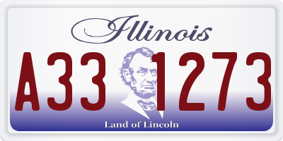 IL license plate A331273