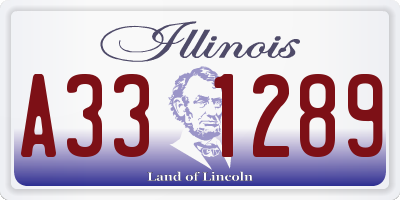 IL license plate A331289