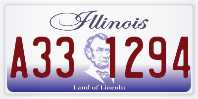 IL license plate A331294