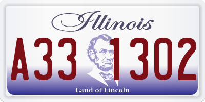 IL license plate A331302