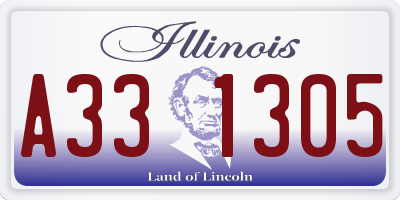 IL license plate A331305