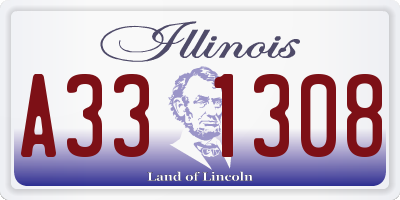 IL license plate A331308