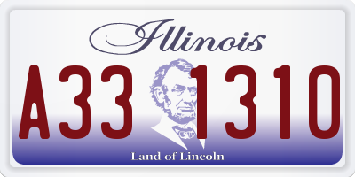 IL license plate A331310