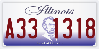 IL license plate A331318