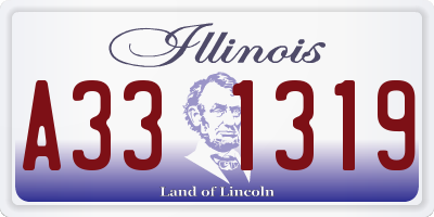IL license plate A331319