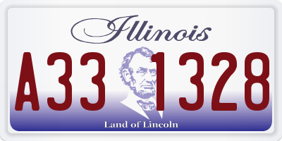 IL license plate A331328