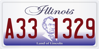 IL license plate A331329
