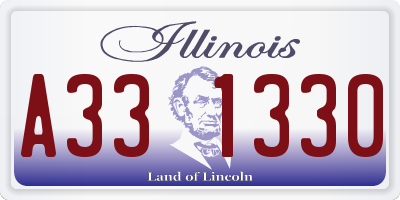 IL license plate A331330
