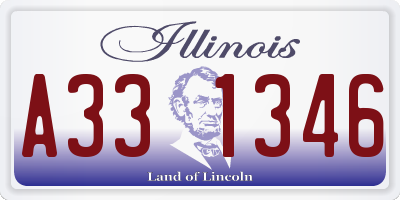 IL license plate A331346