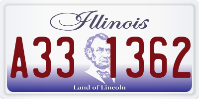 IL license plate A331362