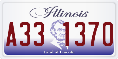 IL license plate A331370