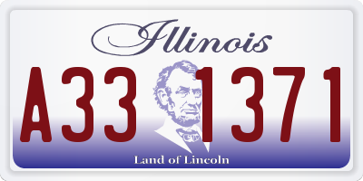 IL license plate A331371