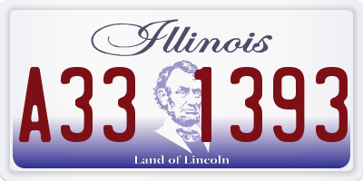 IL license plate A331393