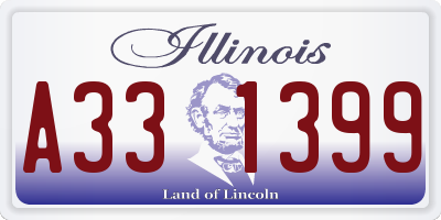 IL license plate A331399