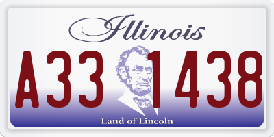 IL license plate A331438